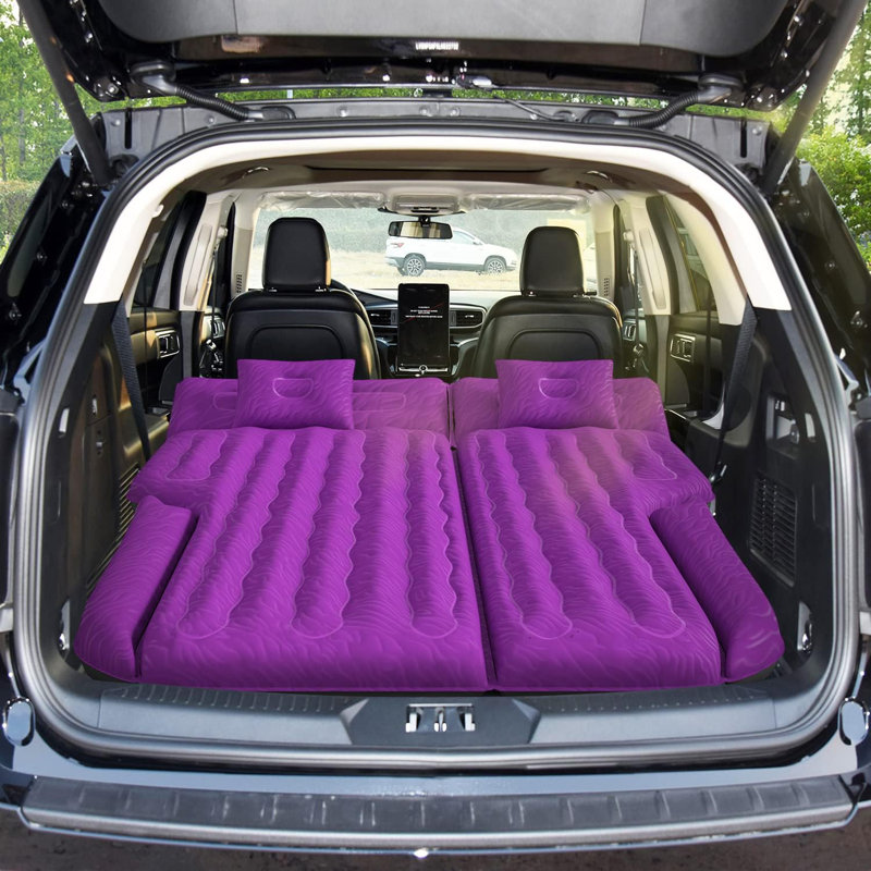 Alwyn Home Lage Inflatable SUV Air Mattress Car Mattress Car Bed with Pump and Pillows